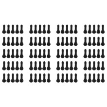100Pcs TR 413 Short Rubber Car Tubeless Vacuum Snap-in Tire Valve Stems Alloy
