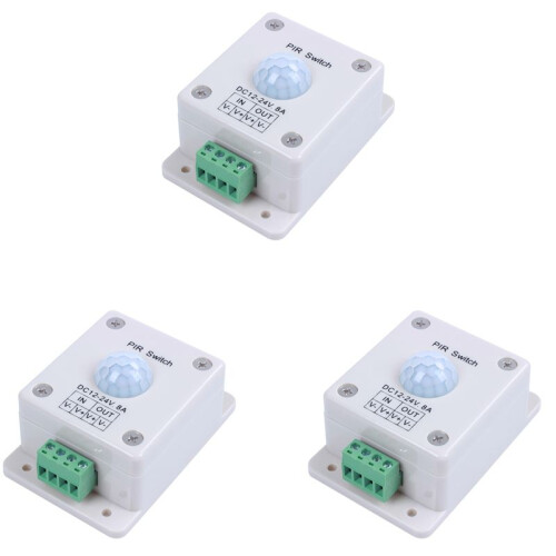 3X LED Lighting Motion Activated Sensor  12 Volt  Passive Light Control