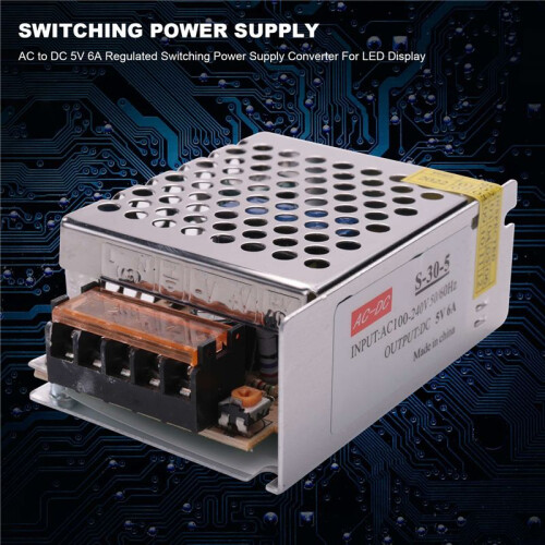 AC to  5V 6A Regulated Switching Power Supply Converter for LED Display 1