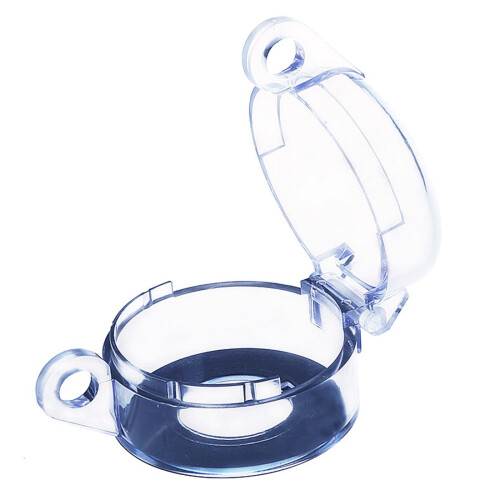 Clear 22mm Protective Cover Guard Case for Round Push Button 2