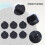7 pcs. 8mm hole black gas stove cooker rotary  knobs for the kitchen 7