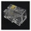 RJ9 4P4C Conector de Tomada de Telefone 50 PeçAs, Transparente 5