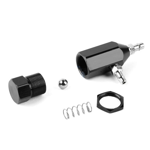 Universal 1-30 PSI Aluminum Manual Closed-Loop Turbo Boost Controller Kit Black 1