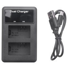 Lcd Dual Usb Battery Charger For Fw50 Np Fw50 Np-Fw50 Npfw50 Battery Nex-3 Nex-5 Nex-6 Slt-A55 A33 A55 A37 A3000 A5000 A6000 Camera