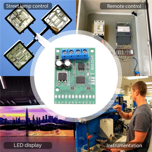 8Ch Input/Output Digital  TTL LvTTL CMOS RS485 IO Control Module Modbus Rtu Board for PLC Relay, (No Pin) 1