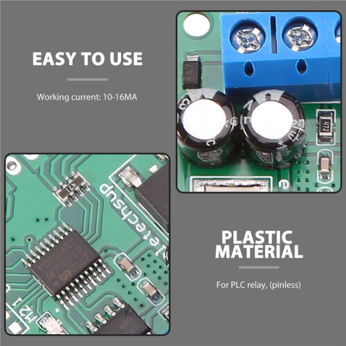 8Ch Input/Output Digital  TTL LvTTL CMOS RS485 IO Control Module Modbus Rtu Board for PLC Relay, (No Pin) 2