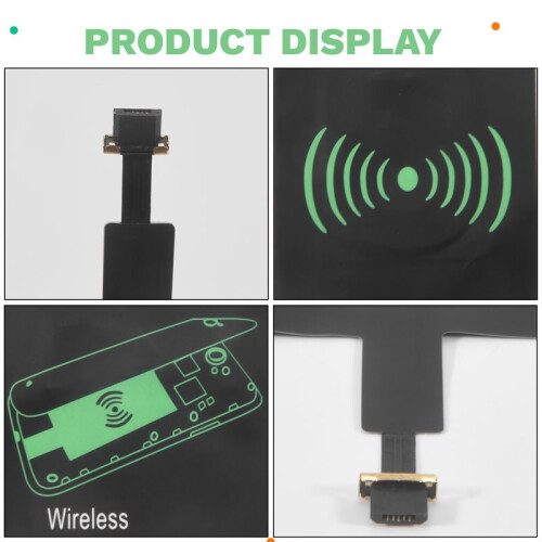 Wireless Charging Receiver Universal Fast Wireless Charger Adapter(for Micro-USB A) 1