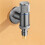Washing Machine Automatic Water Stop Valve Solid Brass Single Cold Wall Mounted Cold Water Outlet Basin Grey 4