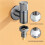 Washing Machine Automatic Water Stop Valve Solid Brass Single Cold Wall Mounted Cold Water Outlet Basin Grey 3