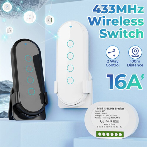 Home New 433mhz 4 Key Ev1527 Coding Key Remote Control  Rf Transmitter Wireless Remote Control Black 2