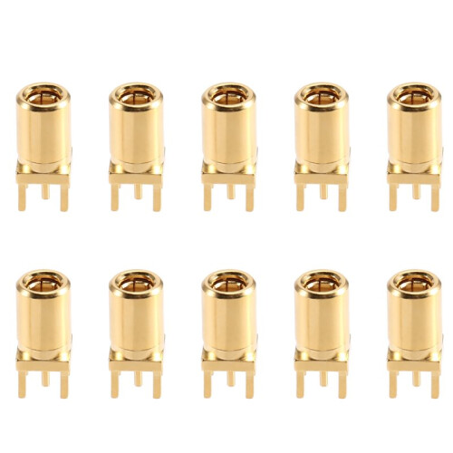 10Pcs SMB PCB Mount Connector SMB Female RF Coaxial Adapter