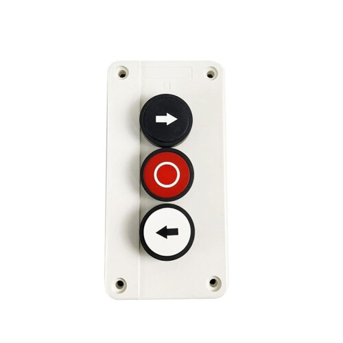 Waterproof Three Hole Push Button  Box 2NO 1NC, Left-Right Stop Electrical Control Station 2