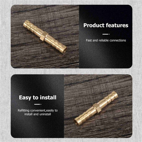 5 St Gold Tone MäSsing Rak Slangkopplingssnickare 2