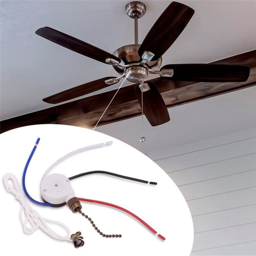 Ceiling Fan  Kit 3 Speed 4 Wire, Fan  Zipper Speed Control , ZE-208S Pull Wire  with Rope Bronze 1