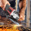 Meuleuse d'angle professionnelle en acier 45, Kit d'arbre 6