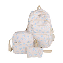 Sac d'école 3 pièces, sac à dos de voyage, sacs de jour de-Bleu