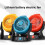 Ventilateur électrique Rechargeable ventilateur de Camping-Jaune 2