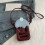 Sac à main en cuir pour téléphone portable, sac à-Rose 7