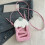 Sac à main en cuir pour téléphone portable, sac à-Rose 6