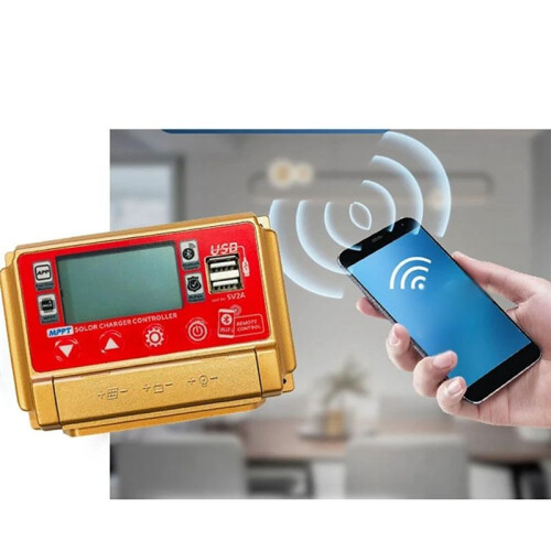 12/24V MPPT Solar Charge Controller Wifi  Solpanel Batteri  Regulator 60A 2