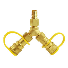 Connettore Rapido A Y per Gas Naturale Tipo 3/8Y, Adatto per Forni/Forni per Pizza