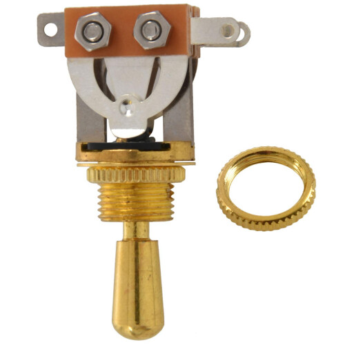 2X Gold Electric Guitar 3 Way Toggle  Pickup Selector  with Brass Tip Knob 1