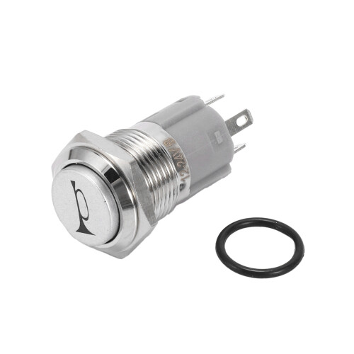 3X 12V 16mm Car LED Light Momentary Horn Button Metal  Push Button 1