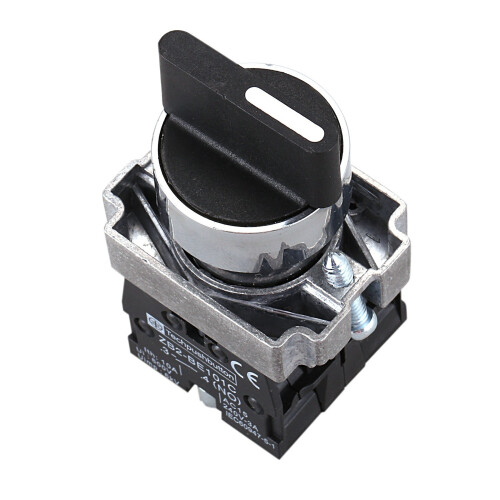 4X 22mm Latching 2 NO 3-Position Rotary Selector Select  ZB2-BE101C Black 2