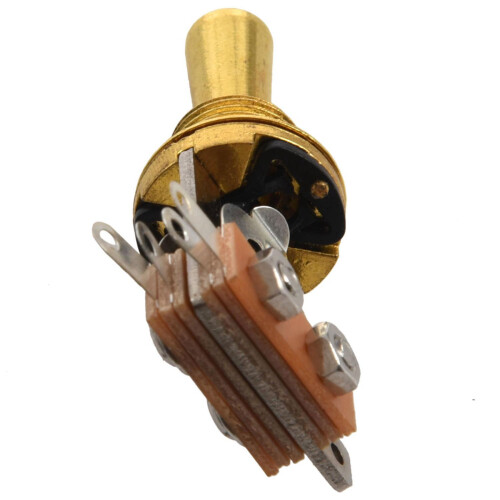 2X Gold Electric Guitar 3 Way Toggle  Pickup Selector  with Brass Tip Knob 2