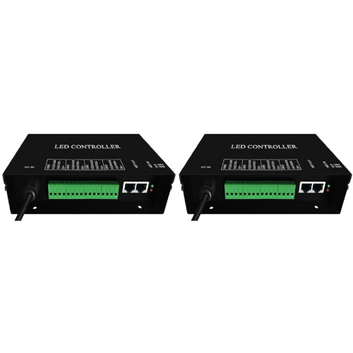 2X H802RA 4  (4096 Pixels) Artnet Controller DMX Artnet Controller WS2801 WS2811 Artnet Madrix Pixel Controller