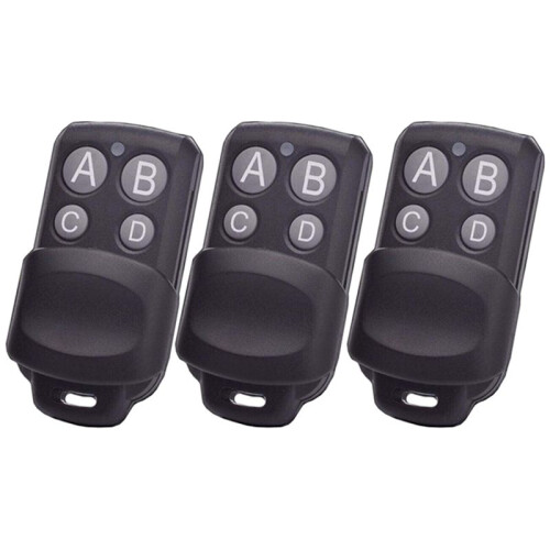 3X AB038 Wireless RF Remote Control 433MHz Electric Gate Garage Door Remote Control Key Controller