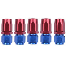 5X STRAIGHT Turbo Oil Feed Hose Fitting:AN6 8mm