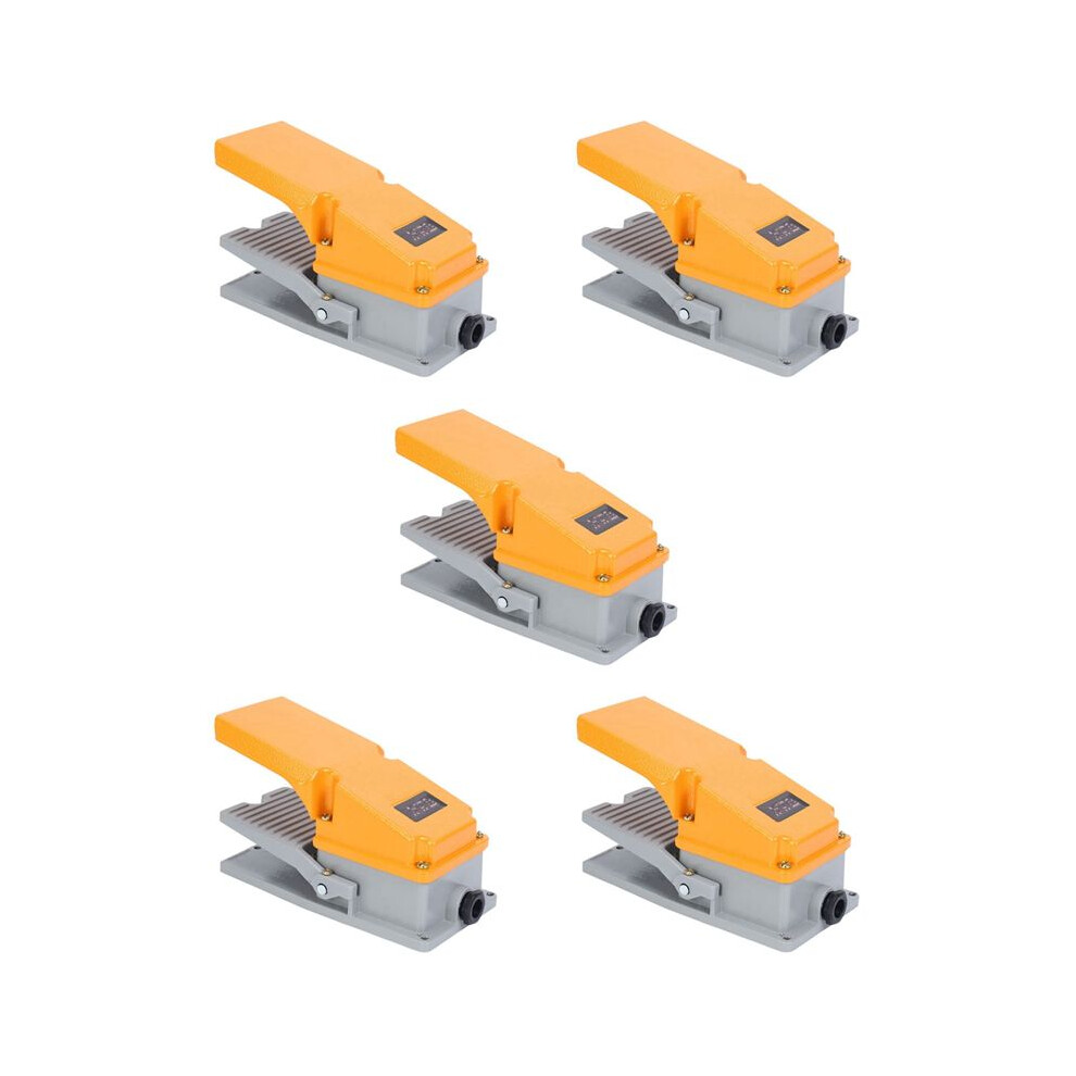 5X Lt4 Foot Aluminium Case Treadle Pedal For Machine Tool Control Silver Contact 6032147784875