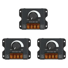 3X LED Light Adjuster  12-24V 30A/No Strobe with Knob  LED Light Bar Brightness Adjuster Dimmer