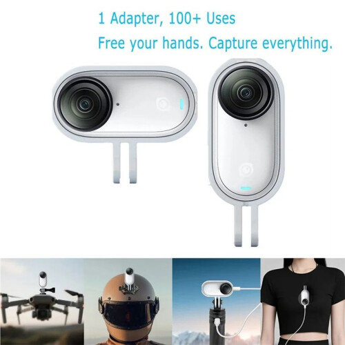 For  Go 3/GO 3S Thumb Camera Magnetic Quick Release Case Mount USB Charging Adapter Protective Housing Shell 2