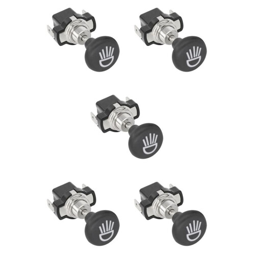 5X Universal 12V Car Push Pull Headlight  Button,for  Cart Club Car EZGO