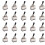 20Pc Guitar 3 Way Toggle , Metal Enclosed 3 Way Selector  with Black Tip Knob Replacement Part 1