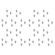 60Pcs Universal Motorcycle Right Angle Inline Fuel Filter 1/4Inch 6mm Hose Lines for