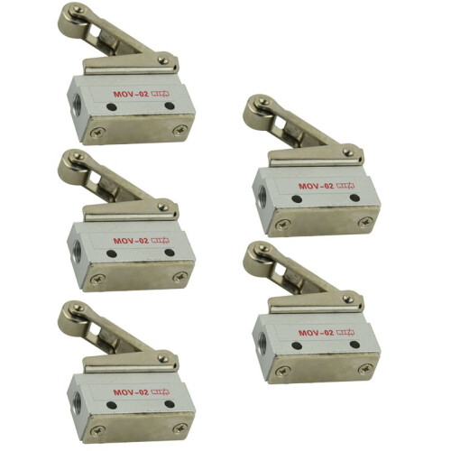 5X MOV-02 8.5mm 2 Position 3 Way Roller Lever Mechanical Valve