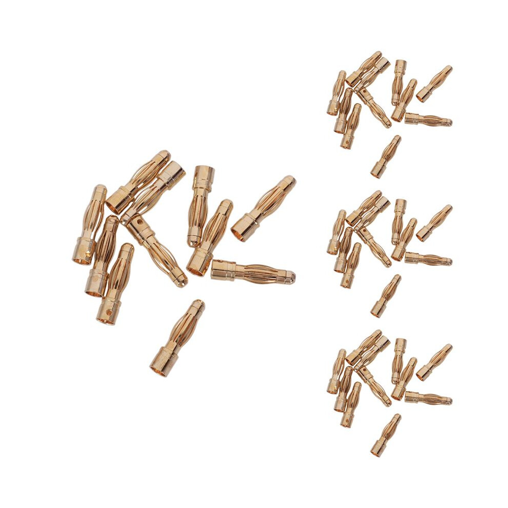 200Pcs Gold Tone 4Mm Male Banana Plug Bullet Connector Replacements 6032355694928