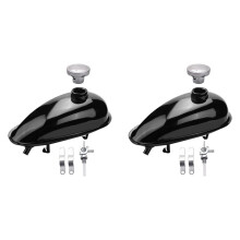 2X 2L Motorized Bike Motorcycle Fuel Tank Fit for 49Cc 50Cc 60Cc 66Cc Engine Motorized Bike Motorcycle Fuel Gas Tank