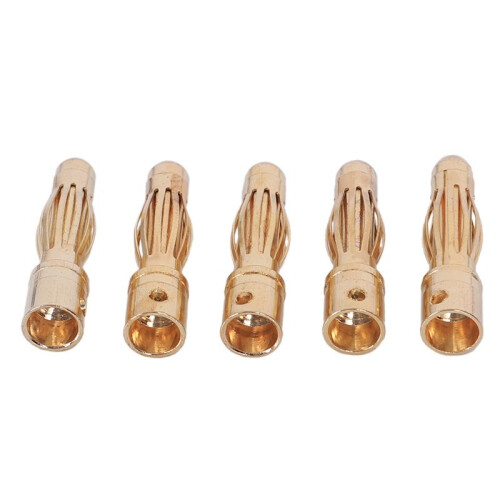 200St Guldton 4 mm Hane Bananplugg Kulkontaktbyte 2