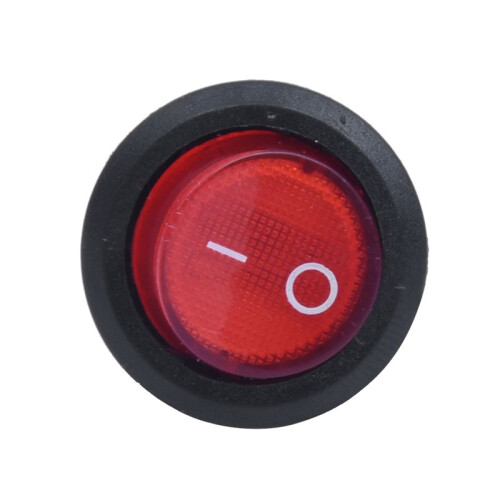5X Rocker  Bipolar  OFF Red 3 Pins 220V 1
