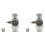 2X Akvarium CO2-Regulator 2000psi Tryckmätare för 6 mm Sugrör 5/8-18UNF 1