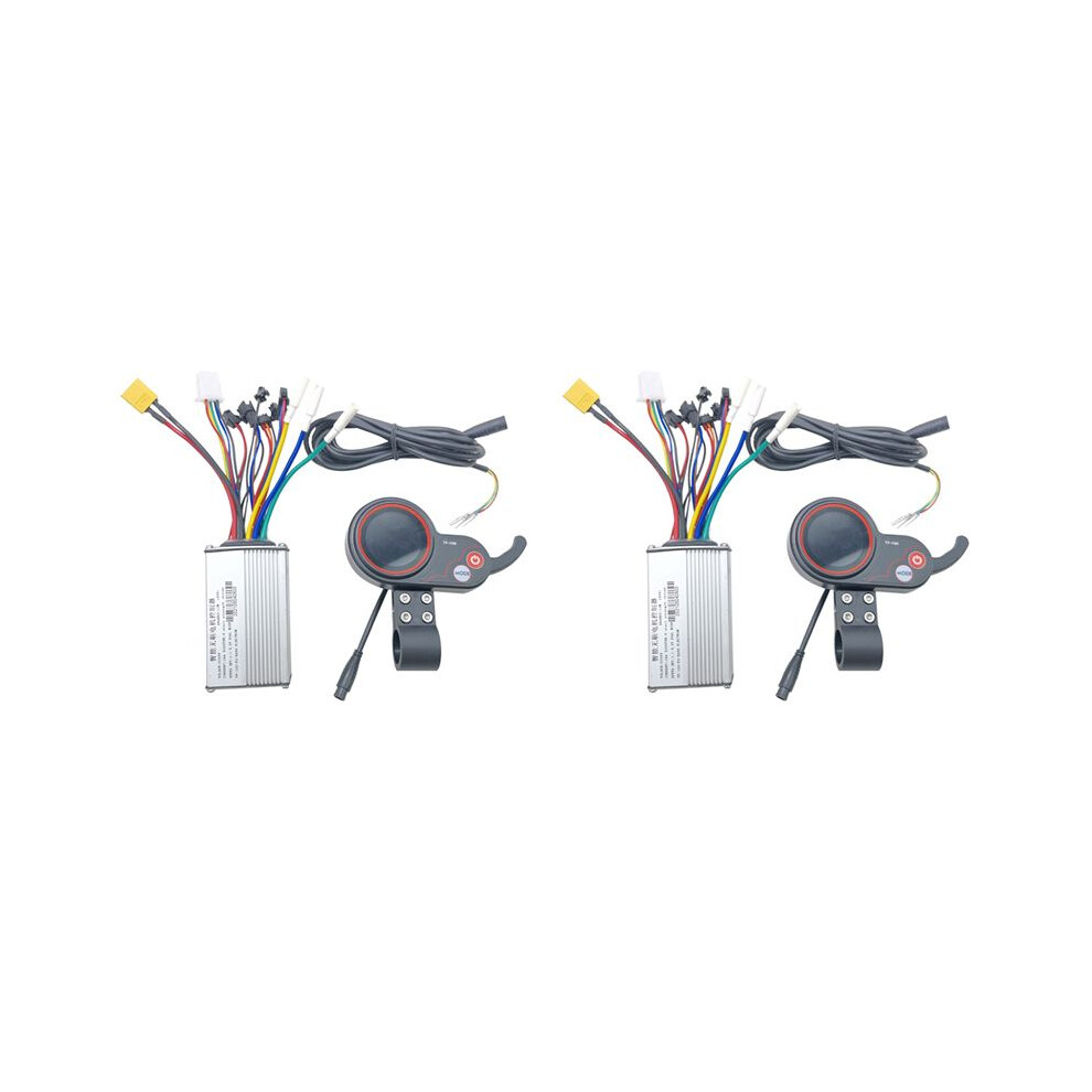 2X For M4 Electric Scooter Motor Controller Scooter Accessories With Tf-100 Dashboard Lcd Display 36V 16A 6032161602551