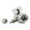 2X Akvarium CO2-Regulator 2000psi Tryckmätare för 6 mm Sugrör 5/8-18UNF 7