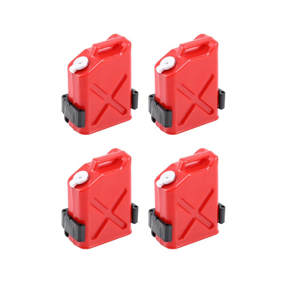 4X 1:10 Accessories Fuel Tank For Cc01 Axial Scx10 90046 D90 D110 Tf2 -4 Crawler Truck, Red 4712333357916