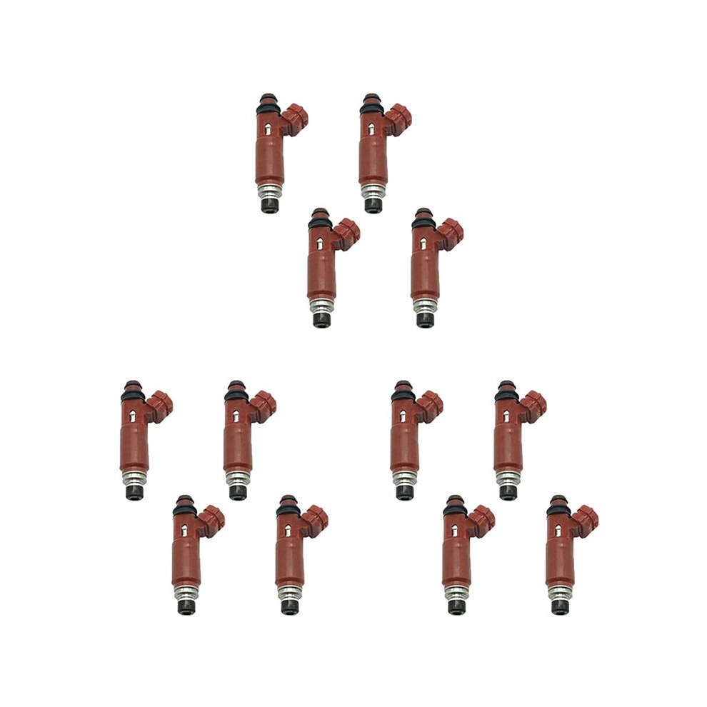 12Pcs Car Fuel Injectors 380Cc For Rx-8 1.3L R2 2004-2008 195500-4430 Red 4711270970820