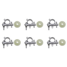 6Set 2500/3800 Chainsaw Spare Parts Chainsaw Oil Pump with Worm Drive Gear Fit for Chain Saw 25CC/38CC