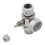 2X Akvarium CO2-Regulator 2000psi Tryckmätare för 6 mm Sugrör 5/8-18UNF 5